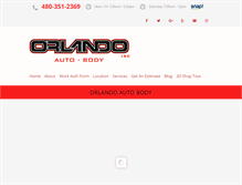 Tablet Screenshot of orlandoautobody.com